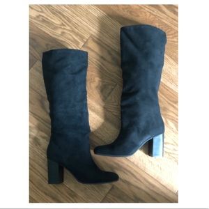 Unworn & new Farylrobin black suede boots
